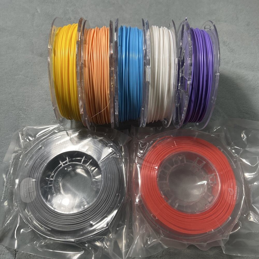 Lot of 7 Toy Box Printer Food Jumbo 3D Printer Filament Spools Deluxe PLA